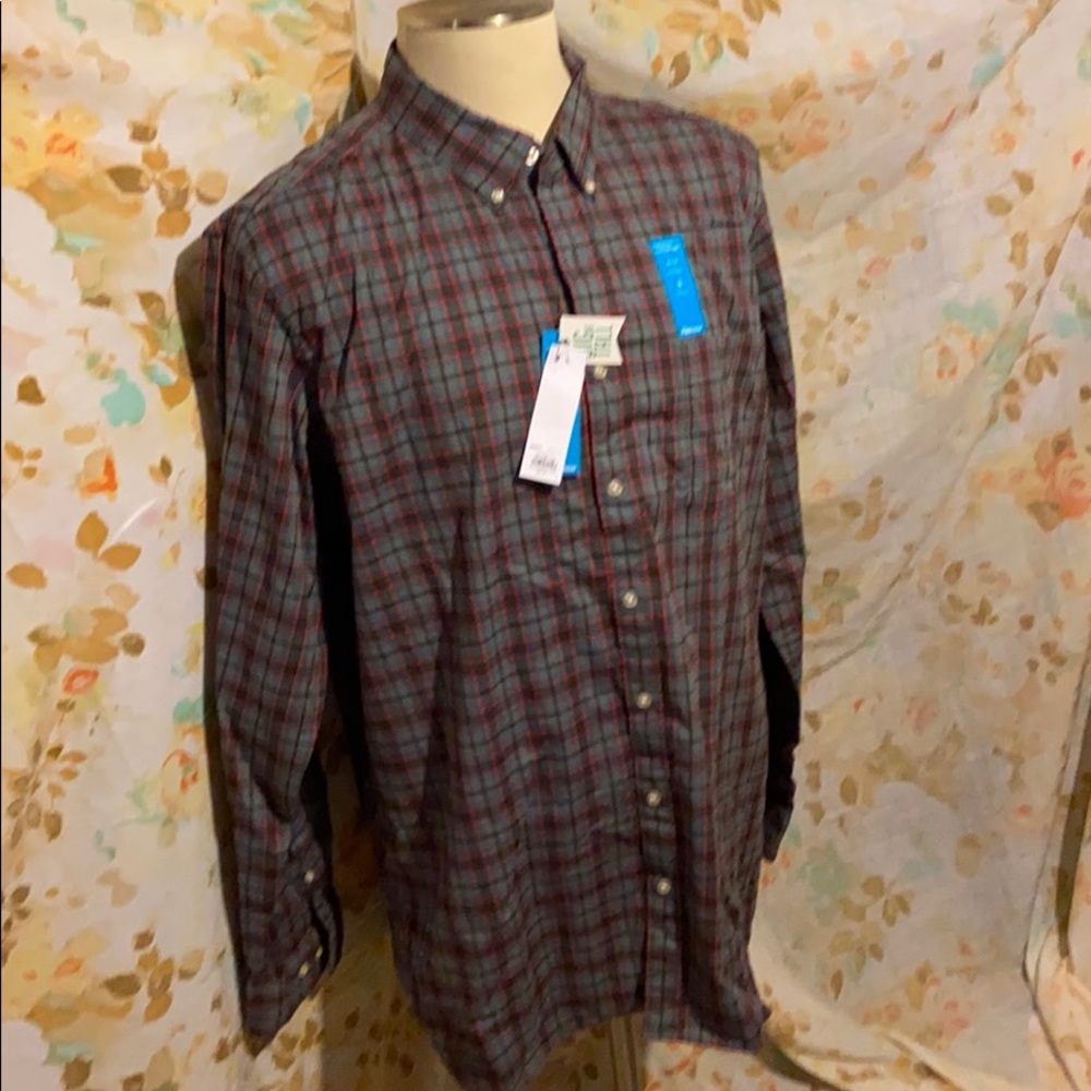 Plaid casual/dress tall-size shirt NWT
